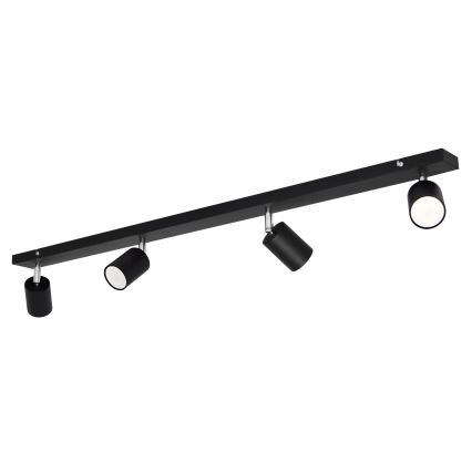 LED Spotlight TUNE 4xGU10/4,8W/230V black