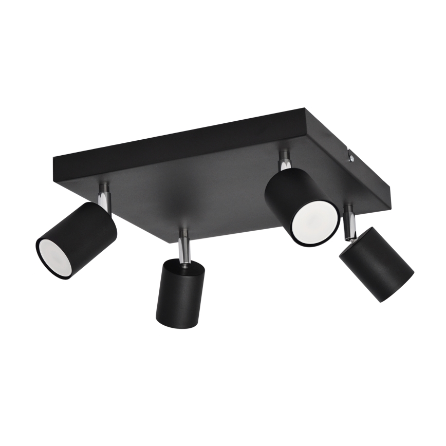 LED Spotlight TUNE 4xGU10/4,8W/230V black