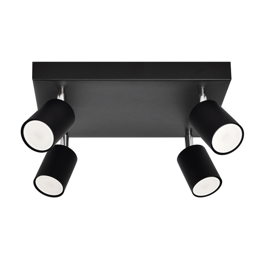 LED Spotlight TUNE 4xGU10/4,8W/230V black