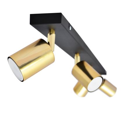 LED Spotlight TUNE 4xGU10/4,8W/230V gold/black