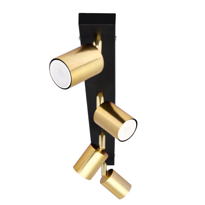 LED Spotlight TUNE 4xGU10/4,8W/230V gold/black