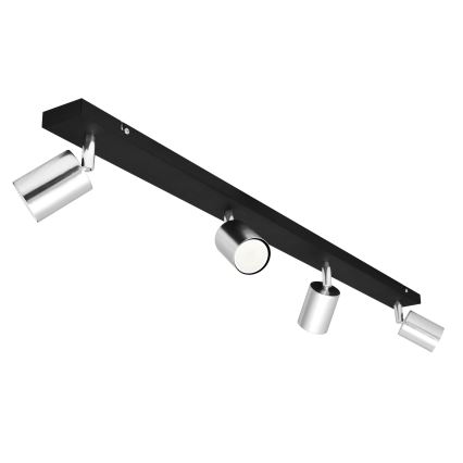LED Spotlight TUNE 4xGU10/4,8W/230V matte chrome/black
