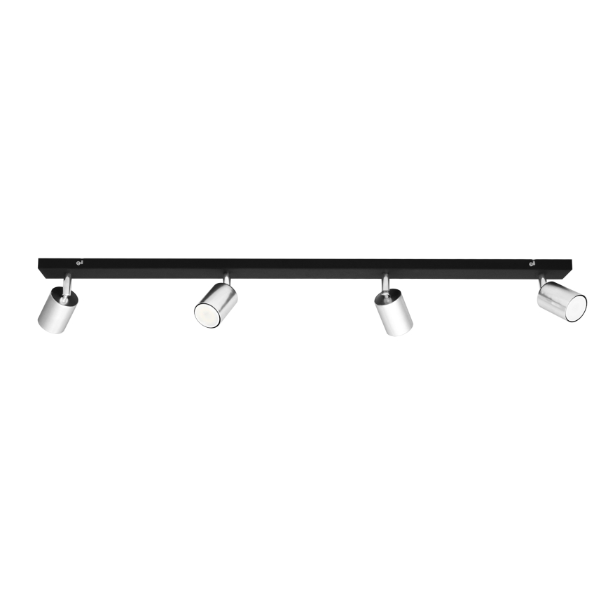 LED Spotlight TUNE 4xGU10/4,8W/230V matte chrome/black