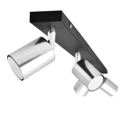 LED Spotlight TUNE 4xGU10/4,8W/230V matte chrome/black