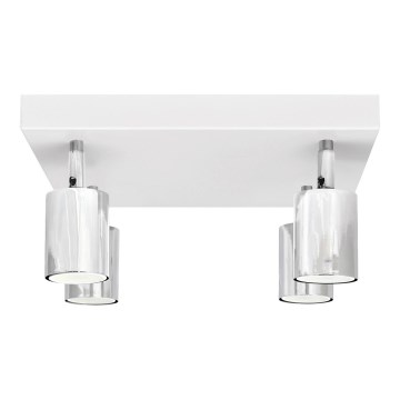LED Spotlight TUNE 4xGU10/4,8W/230V matte chrome/white