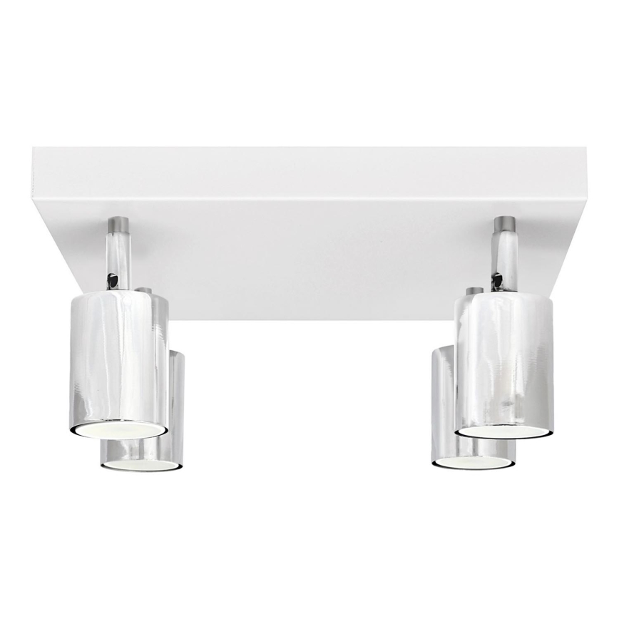 LED Spotlight TUNE 4xGU10/4,8W/230V matte chrome/white