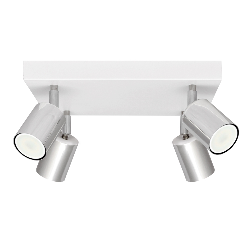 LED Spotlight TUNE 4xGU10/4,8W/230V matte chrome/white