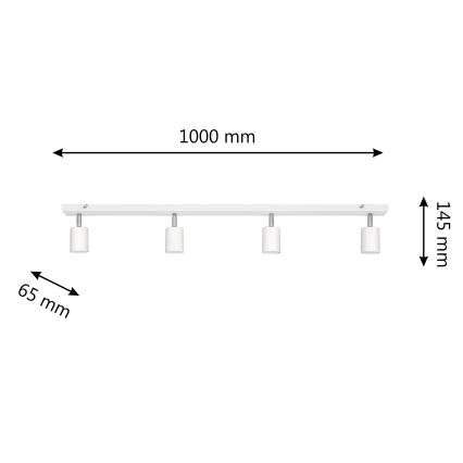 LED Spotlight TUNE 4xGU10/4,8W/230V white