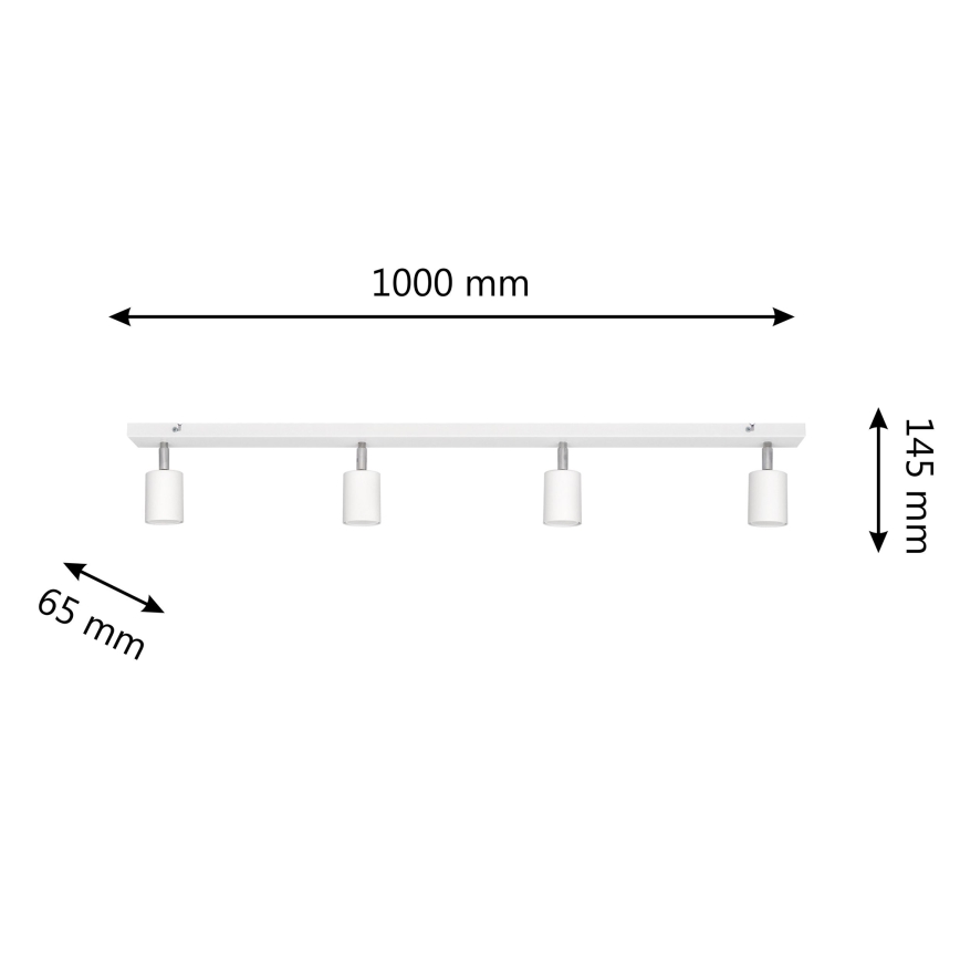 LED Spotlight TUNE 4xGU10/4,8W/230V white