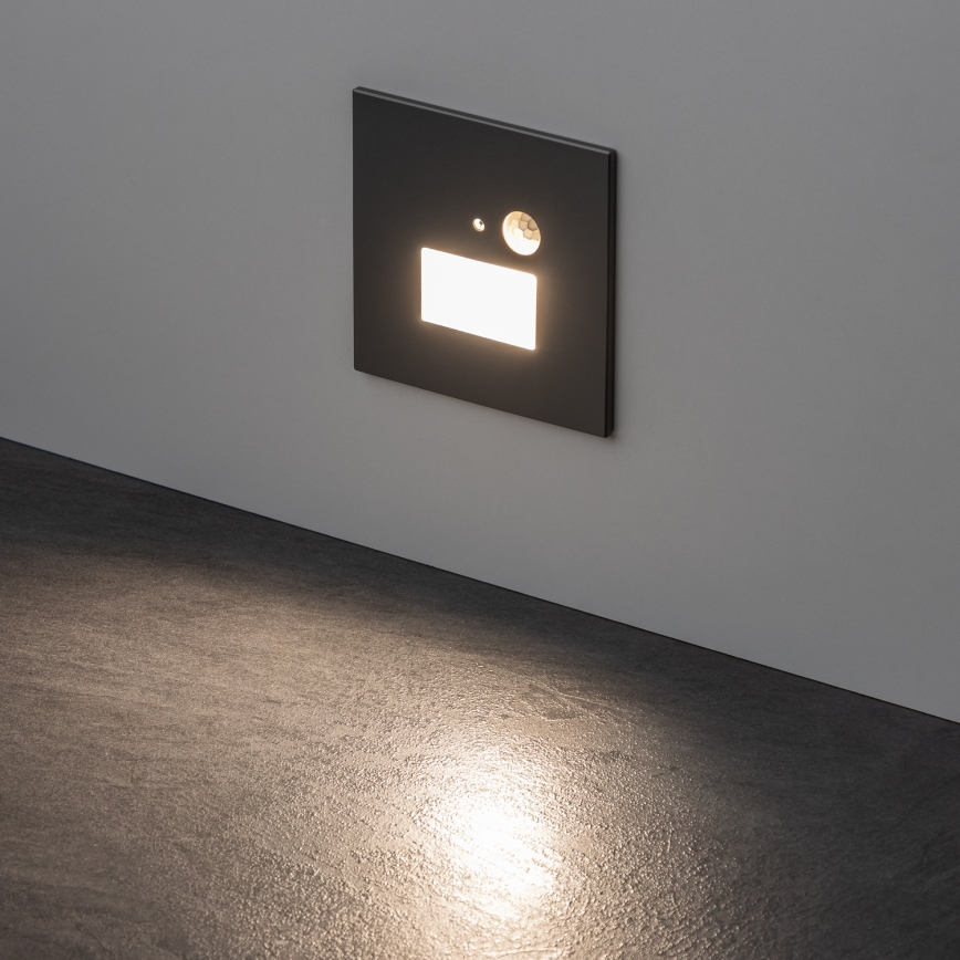 LED Staircase Light with Motion and Dusk Sensor LED/1.5W/230V 3000/4000/6500K Silver