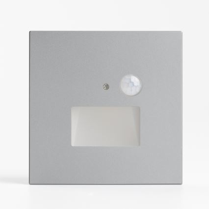 LED Staircase Light with Motion and Dusk Sensor LED/1.5W/230V 3000/4000/6500K Silver