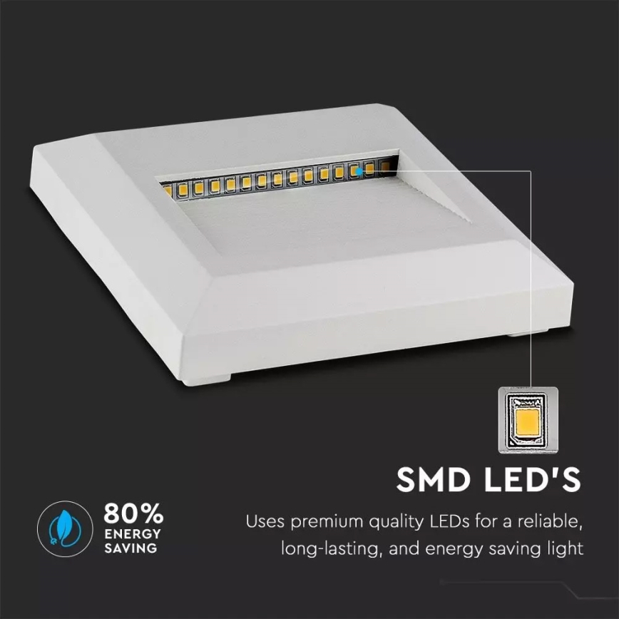 LED Staircase light 1xLED/2W/230V 3000K IP65