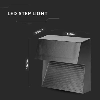 LED Staircase light 1xLED/3W/230V 3000K IP65