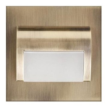 LED Staircase light DECORUS LED/1,2W/12V 3000K brass