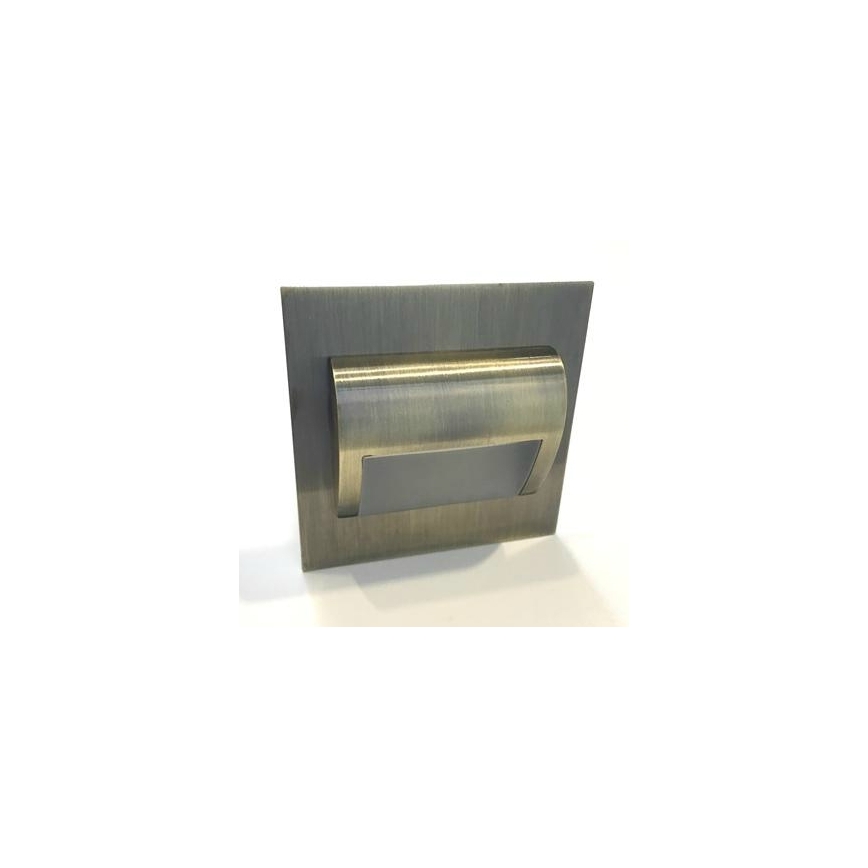 LED Staircase light DECORUS LED/1,2W/12V 3000K brass