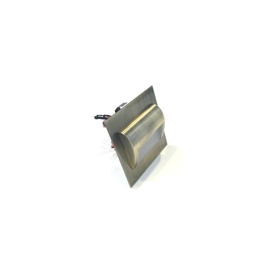 LED Staircase light DECORUS LED/1,2W/12V 3000K brass
