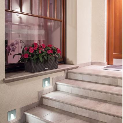 LED staircase light ESPO LED/3W/230V IP54 matte chrome
