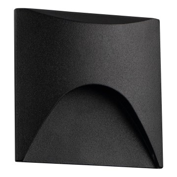 LED staircase light EXIN LED/2.5W/230V 3000K IP65 black square