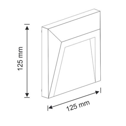 LED staircase light HOLDEN LED/1,5W/230V IP65