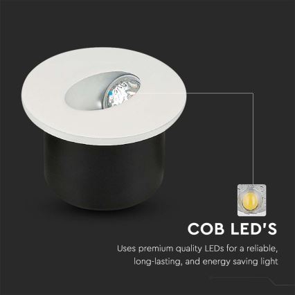 LED Staircase light LED/3W/230V 3000K white