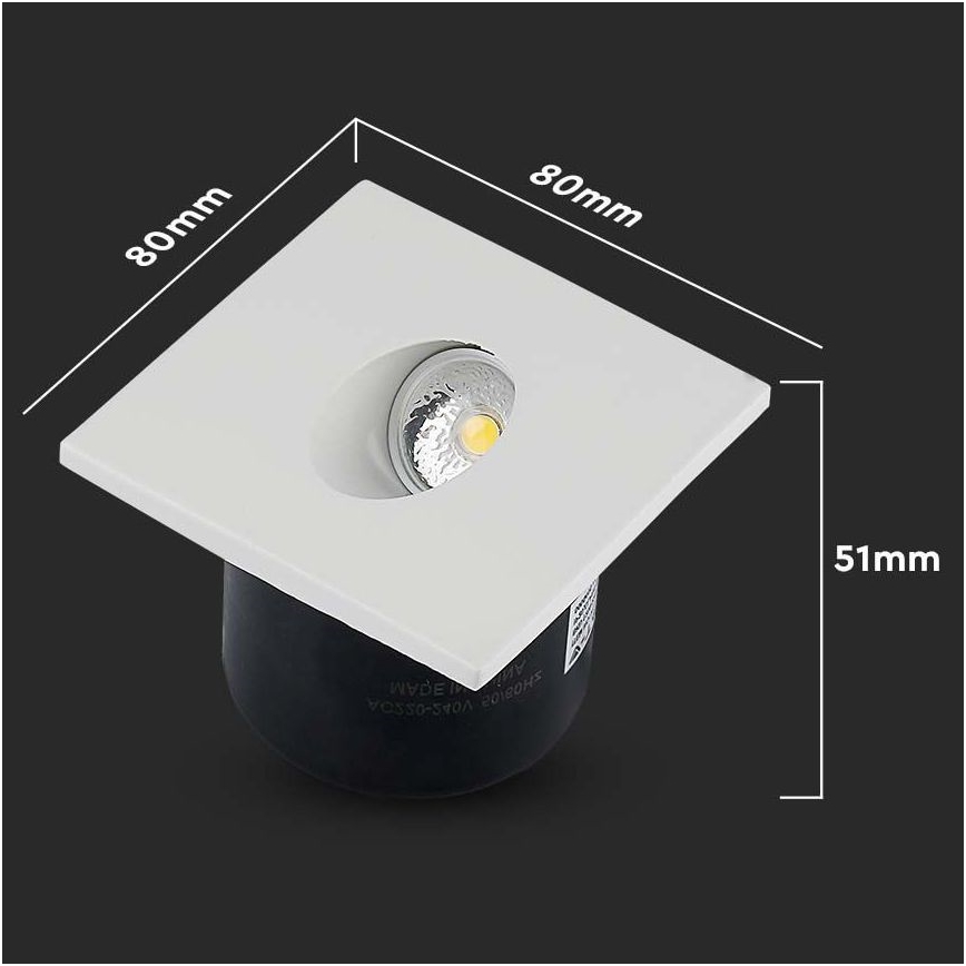 LED Staircase light LED/3W/230V 4000K white