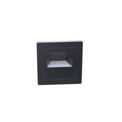 LED Staircase Light LED/3W/230V 6000K Black