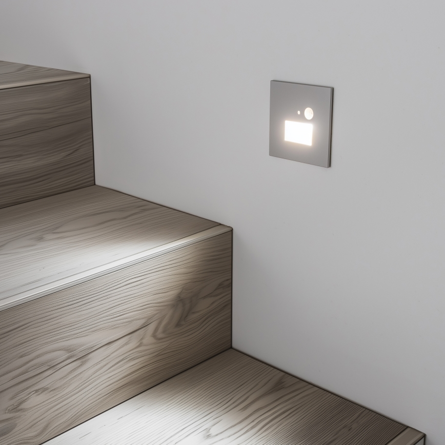 LED Staircase light with a motion sensor LED/1,5W/230V 3000K/4000K/6500K