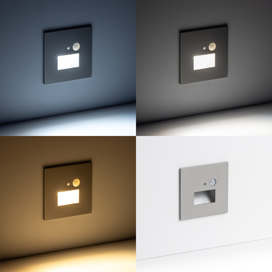 LED Staircase light with a motion sensor LED/1,5W/230V 3000K/4000K/6500K