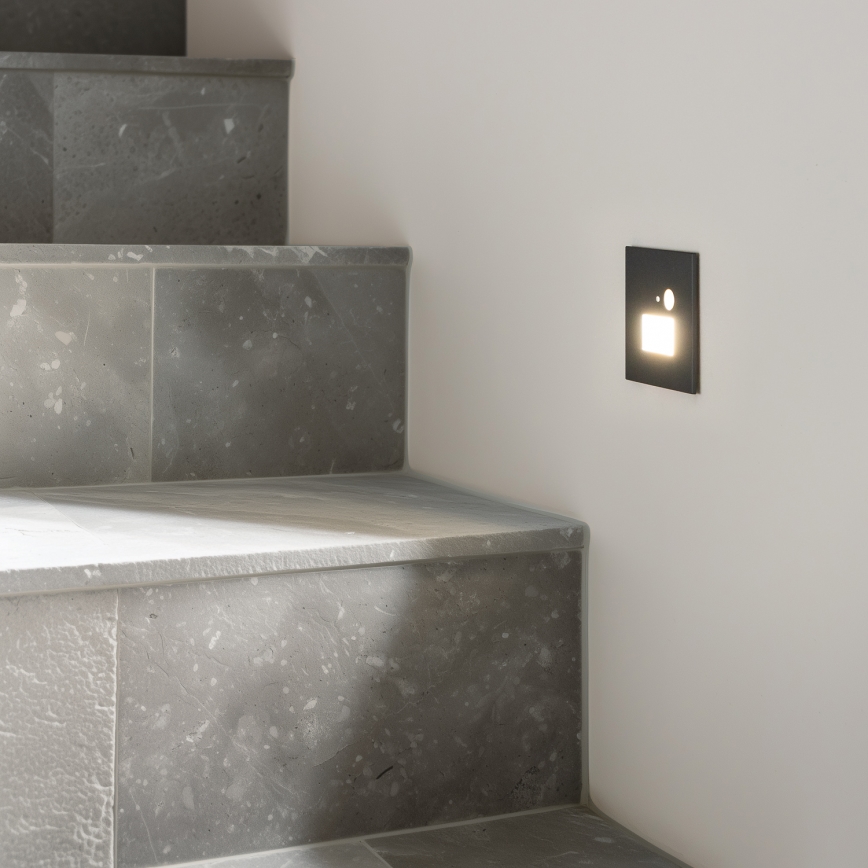 LED Staircase light with a motion sensor LED/1,5W/230V 3000K/4000K/6500K
