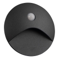 LED staircase light with motion and dusk sensor EXIN LED/2.5W/230V 3000K IP65 anthracite round