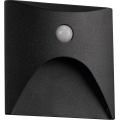 LED Staircase Light with Motion and Dusk Sensor EXIN LED/2.5W/230V 4000K IP65 Black Square