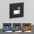 LED staircase light with motion and dusk sensor LED/1.5W/230V 3000/4000/6500K anthracite