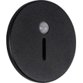 LED staircase light with motion and dusk sensor MAGNIK LED/1.7W/230V 2700/3300/3900/4600/5700K black round