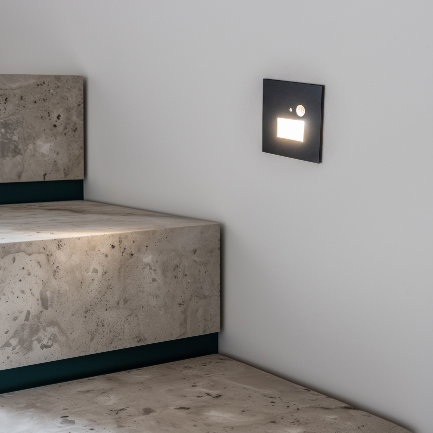 LED Staircase Light with Motion Sensor LED/1,5W/230V 3000/4000/6000K Anthracite