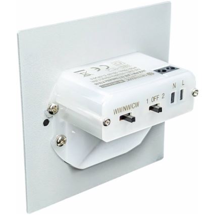 LED staircase light with motion and dusk sensor LED/1.5W/230V 3000/4000/6000K gray