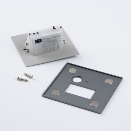 LED Staircase Light with Motion and Dusk Sensor LED/1.5W/230V 3000/4000/6000K Silver