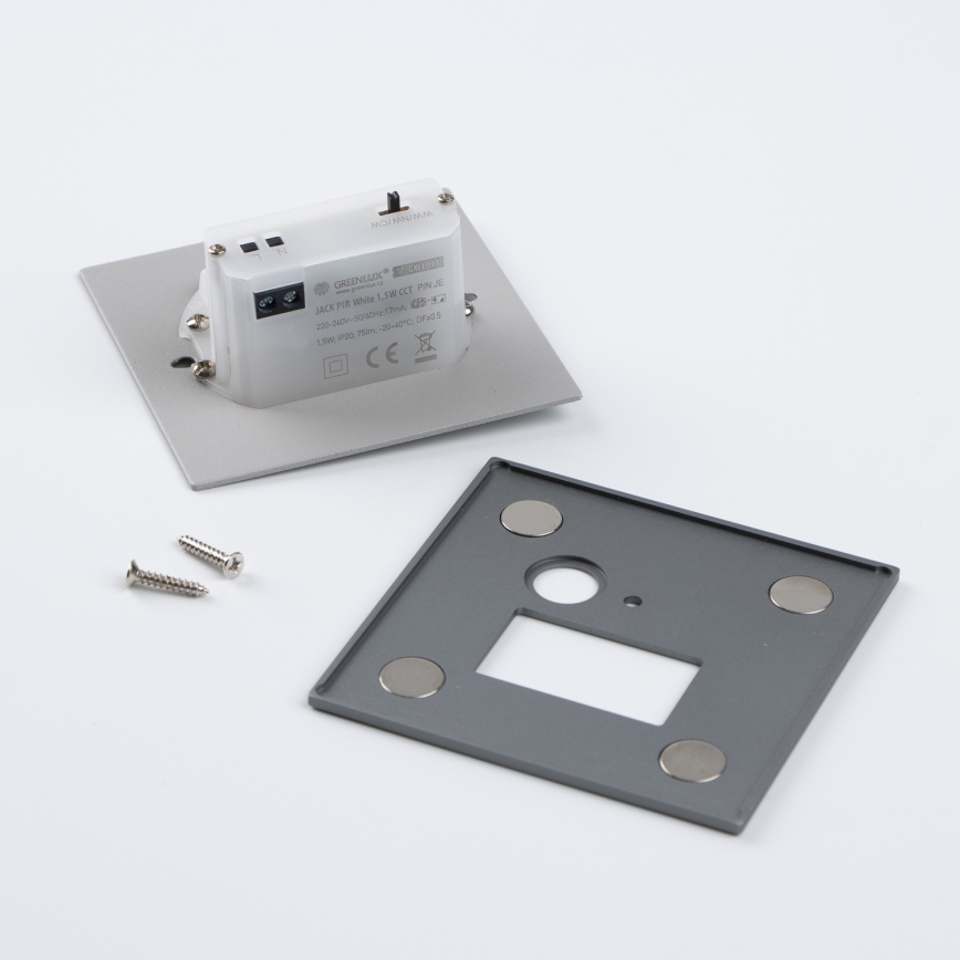 LED Staircase Light with Motion and Dusk Sensor LED/1.5W/230V 3000/4000/6000K Silver