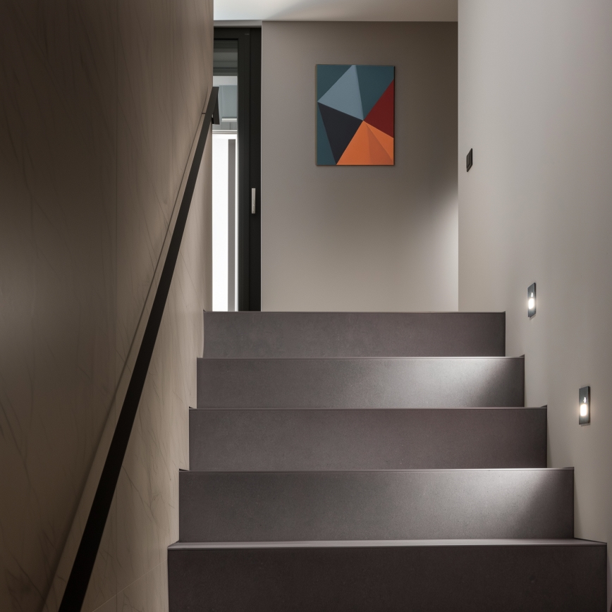 LED staircase light with motion and dusk sensor LED/1.5W/230V 3000/4000/6500K anthracite