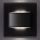 LED Staircase lighting ERINUS LED/1,5W/12V 4000K black
