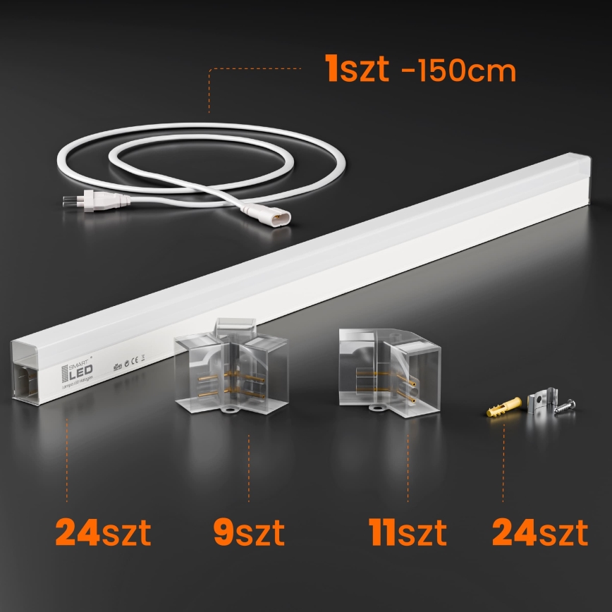 Dimmable LED ceiling light HEXAGON LED/240W/85-265V 5000K 298x209 cm CRI 90 IP54 white