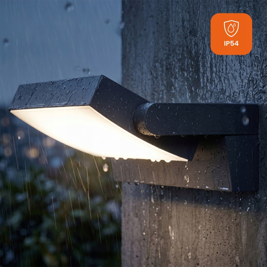 Dimmable LED outdoor wall light LED/12/18/24W/230V 3000/4000/6500K IP54 black