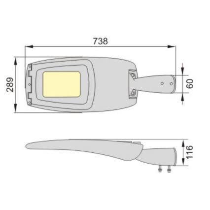 LED Street lamp ADQUEN PLUS LED/100W/230V IP66