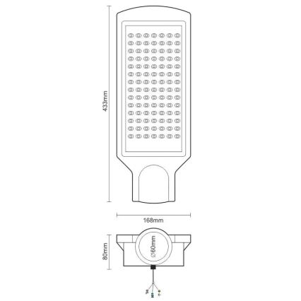 LED Street lamp LED/100W/170-400V IP65