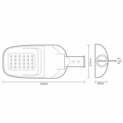 LED Street lamp LED/40W/230V 5000K IP65