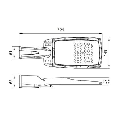 LED Street lamp NOVUM PLUS LED/50W/230V IP65