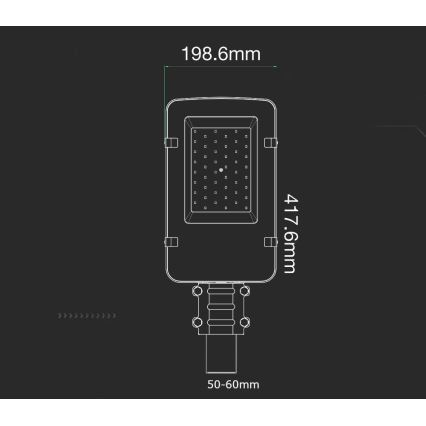 LED Street lamp SAMSUNG CHIP LED/30W/230V 6400K IP65