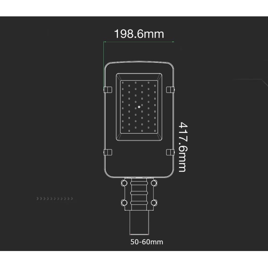 LED Street lamp SAMSUNG CHIP LED/30W/230V 6400K IP65