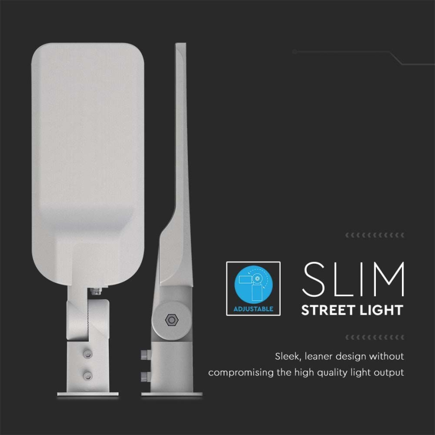 LED Street lamp SAMSUNG CHIP LED/50W/230V 4000K IP65 grey