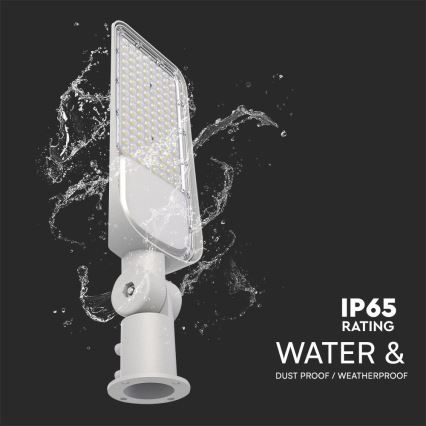 LED Street lamp with a dusk sensor SAMSUNG CHIP LED/100W/230V 4000K IP65 grey