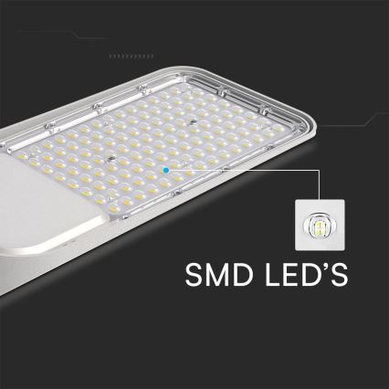 LED Street lamp with a dusk sensor SAMSUNG CHIP LED/100W/230V 4000K IP65 grey